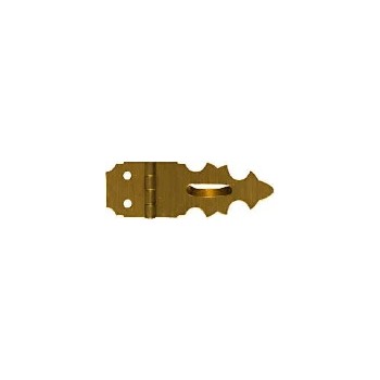 National 211474 Solid Brass/antique Brass Hasp, Visual Pack 1824 5/8x1-7/8
