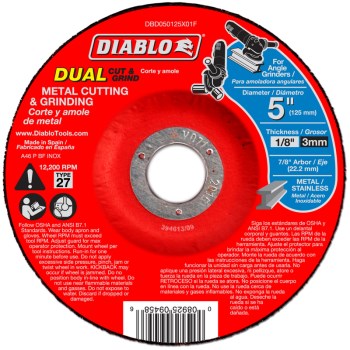 Freud/diablo Dbd050125x01f 5in. Duo Cut Disc