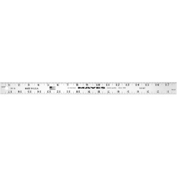 Great Neck 10187 Straight Edge Ruler, 18 Inch