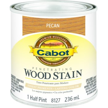 Cabot 1440008127003 Wood Stain - Pecan - 1/2 Pint