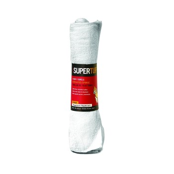 Trimaco 10756 Supertuff Terry Towels, White ~ 14" X 17"