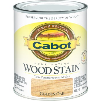 Cabot 1440008121005 Penetrating Interior Wood Stain, Golden Oak ~ Quart