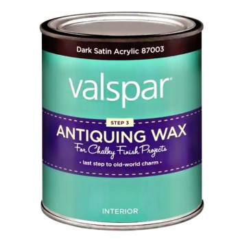 Valspar/mccloskey 410.0087003.004 Chalky Paint Antiquing Wax, Dark Satin~ Pint