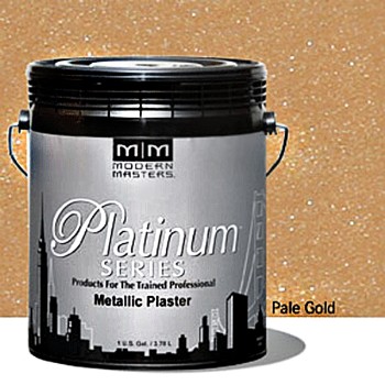 Modern Masters Psmp759-gal Metallic Plaster, Pale Gold ~ Gallon