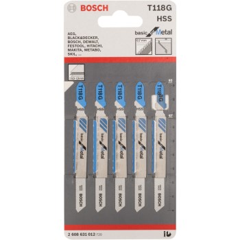 Buy the Bosch/Vermont American T118G T-Shank Jigsaw Blade, for Metal  Cutting ~ 36 TPI