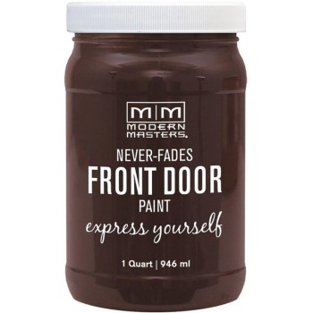 Modern Masters 275263 Express Yourself Front Door Satin Paint, Grounded ~ Quart