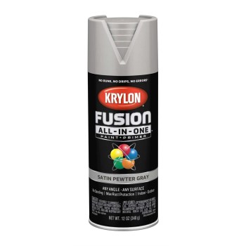 Krylon K02744007 2744 Sp Satin Pewtr Gray Paint