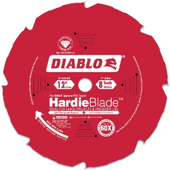 Freud/diablo D1208dh Diamond Tipped Tcg Hardie Fiber Cement 12" Saw Blade ~ 8 T