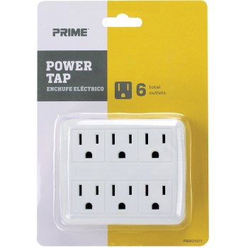 Prime Wire/cable Pb801011 6 Outlet Power Tap