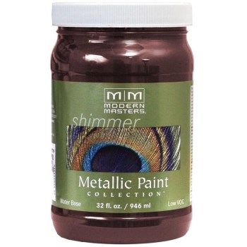 Modern Masters Me704-32 Metallic Paint, Black Cherry 32 Ounce