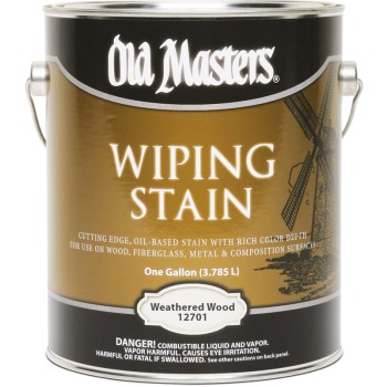 Old Masters 12701 Wiping Stain, Weathered Wood ~ Gallon