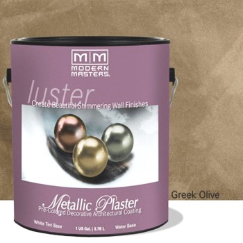 Modern Masters Psmp707gal Plaster, Metallic ~ Greek Olive/one Gallon