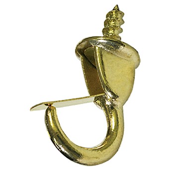 Buy the National 119909 Brass Safety Cup Hook, ~ 7/8