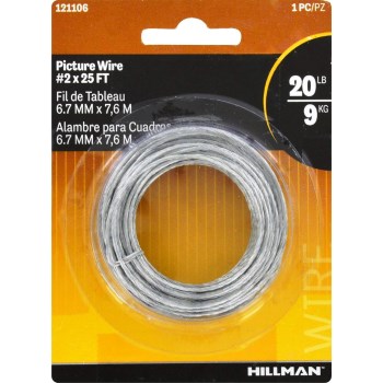 Hillman 121106 Picture Hanging Wire - 25 Foot - Size 2