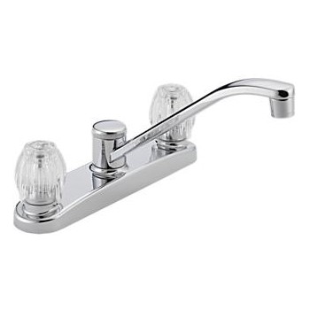 Delta Faucet P220lf Chrome Two-handle Kitchen Faucet
