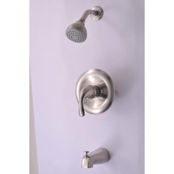 Hardware House 135702 Tub & Shower Mixer Brushed Nickel