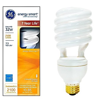 General Electric 24684 Energy Smart Cfl Spiral Bulb ~ 32 Watt