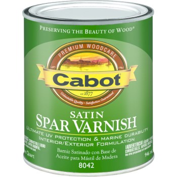 Cabot 1440008042005 Spar Varnish, Satin ~ Quart