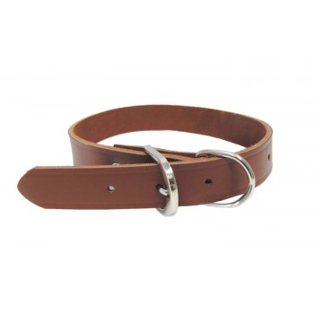 Warren Pet   30021 Leather Dog Collar, 1 x 21 inches 