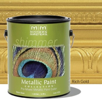 Modern Masters Me701-gal Metallic Paint, Rich Gold ~ One Gallon