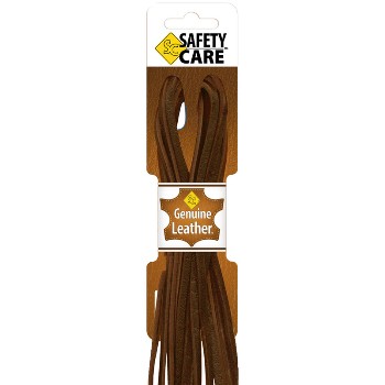 Manakey Group 54001 Boot Laces, Brown Leather ~ 72"