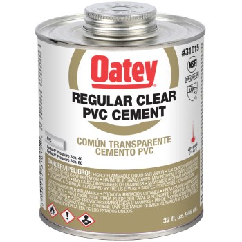 32oz Clear Pvc Cement