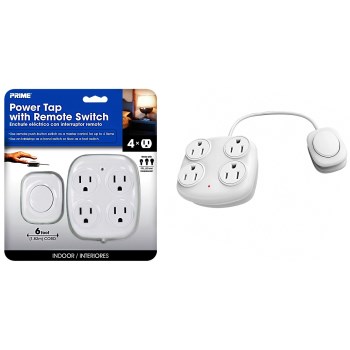 Prime Wire/cable Pbfstap 4 Outlet Tap W/remote