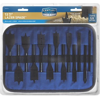 Century Drill & Tool 36413 13pc Lazer Spade Bit Set