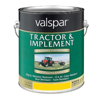 Valspar/mccloskey 18-4431-06-07 Tractor & Implement Paint, Yellow ~ Gallon
