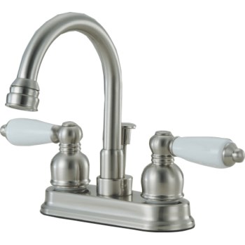 Hardware House 122832 Lavatory & Bar Faucet, 2 Handle ~ Satin Nickel