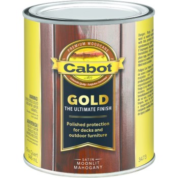 Cabot 140.0003473.005 Gold Ultimate Finish Stain, Mahogany ~ Quart