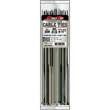Kdar Cam200 Cable Ties ~ Camo, 200 Pieces