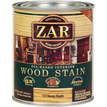Zar 11712 Honey Maple Wood Stain, Quart