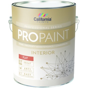 California Prod/grayseal 50801-1 Super Hide White Paint, Flat ~ Gallon