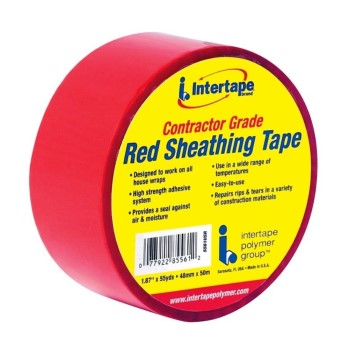 Intertape 85561 Contractor Grade Sheathing Tape, Red ~ 1.87" X 55 Yds