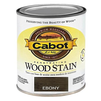 Cabot 1440008132003 Wood Stain, Ebony ~ 8 Oz