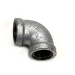 Galvanized Iron Elbow~ 90 degree, 1/2"