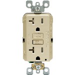 Tamper Resistant Self-Test GFCI Receptacle, Leviton  ~ 20A, Ivory