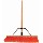 Push Broom Rough Surface, With Handle 24 inch