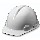 Hard Hat, Ratchet Suspension ~ White