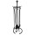 Fireplace Tool Set, Black - 5 Piece