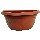 Planter - Half Wall - Terra Cotta Color - 16"